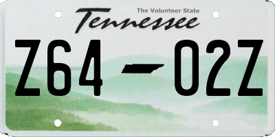 TN license plate Z6402Z