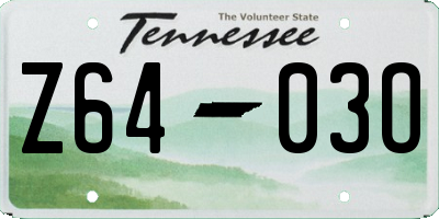 TN license plate Z6403O