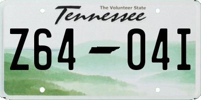 TN license plate Z6404I