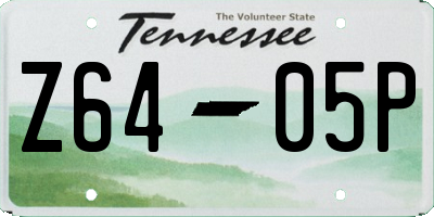 TN license plate Z6405P