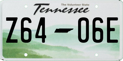 TN license plate Z6406E