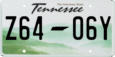 TN license plate Z6406Y
