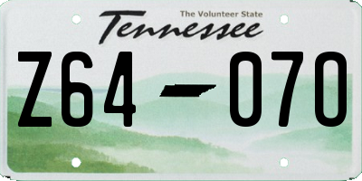 TN license plate Z6407O