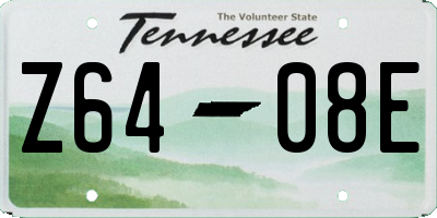 TN license plate Z6408E
