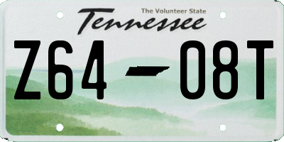 TN license plate Z6408T
