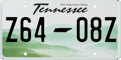 TN license plate Z6408Z