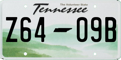 TN license plate Z6409B