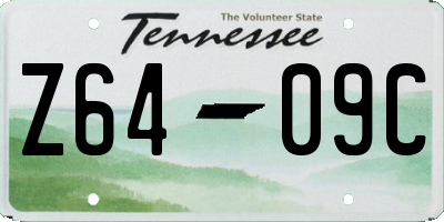 TN license plate Z6409C