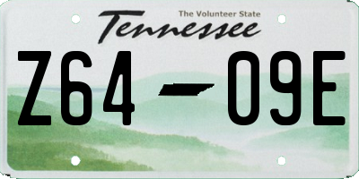 TN license plate Z6409E