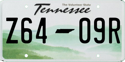 TN license plate Z6409R