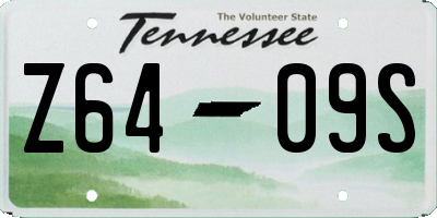 TN license plate Z6409S
