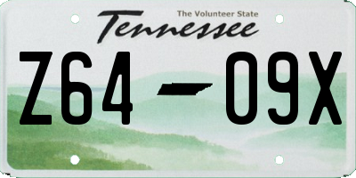 TN license plate Z6409X