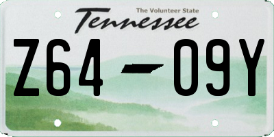 TN license plate Z6409Y