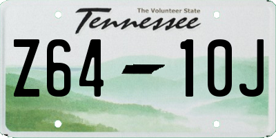TN license plate Z6410J