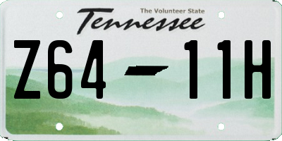 TN license plate Z6411H