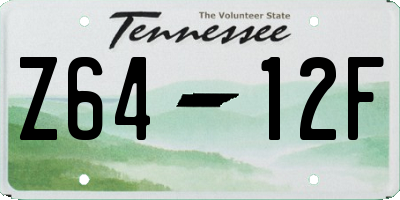 TN license plate Z6412F