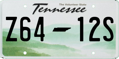 TN license plate Z6412S