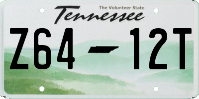 TN license plate Z6412T