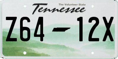 TN license plate Z6412X