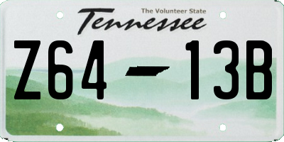 TN license plate Z6413B