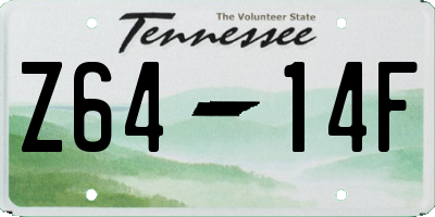 TN license plate Z6414F
