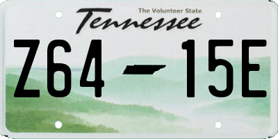 TN license plate Z6415E