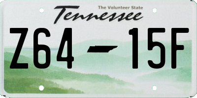 TN license plate Z6415F