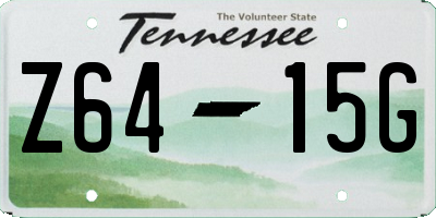 TN license plate Z6415G