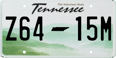 TN license plate Z6415M