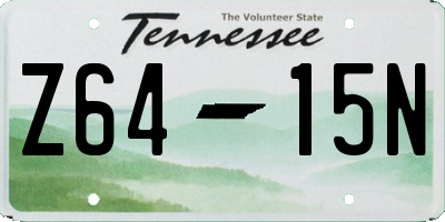 TN license plate Z6415N