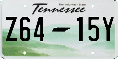 TN license plate Z6415Y