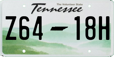 TN license plate Z6418H