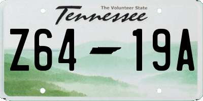 TN license plate Z6419A