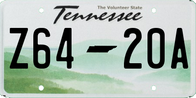 TN license plate Z6420A