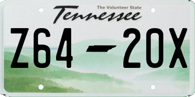 TN license plate Z6420X