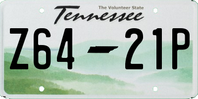 TN license plate Z6421P