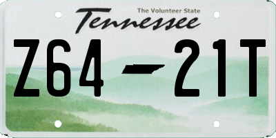 TN license plate Z6421T