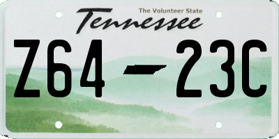 TN license plate Z6423C