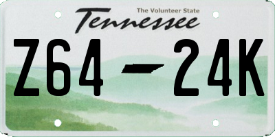 TN license plate Z6424K