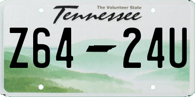 TN license plate Z6424U