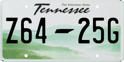 TN license plate Z6425G