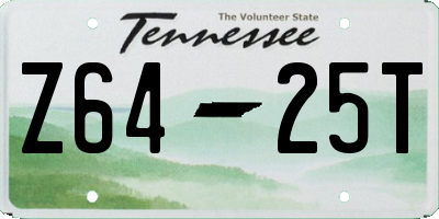 TN license plate Z6425T