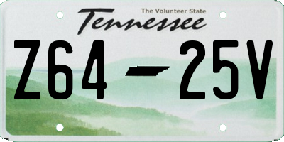 TN license plate Z6425V