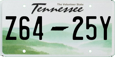 TN license plate Z6425Y