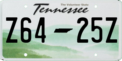 TN license plate Z6425Z