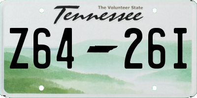 TN license plate Z6426I