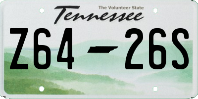 TN license plate Z6426S