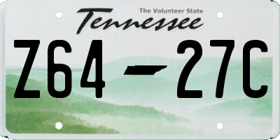 TN license plate Z6427C
