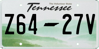 TN license plate Z6427V