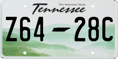 TN license plate Z6428C